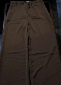 Brown Wide Leg Trousers