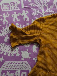 Cute Mustard Color Top