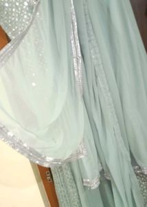 Hardly Used .. Imported Anarkali With Plazzo , Dup