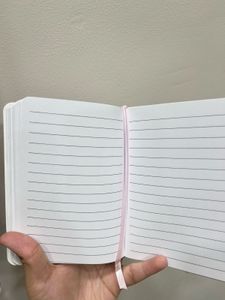 Pastel Pink Heart printed diary with ruled sheets