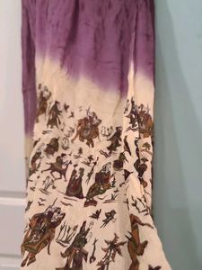 Mauve Purple Printed Dupatta