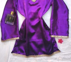 Corset Back Satin Kurti 🪻