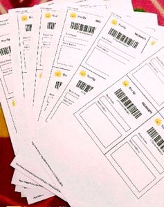 40pcs Both Non Sticky Courier & Fragile Labels