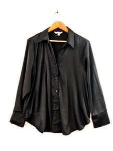 H&M Black Satin Shirt ( Women)