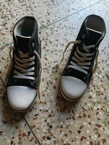Black High Top Sneakers