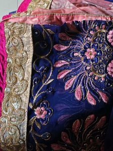 Festive Heavy Embroidery Saree