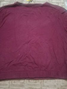 Stylish Maroon Graphic Print Top