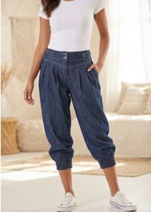 Stylish Denim Cropped Imported Pants