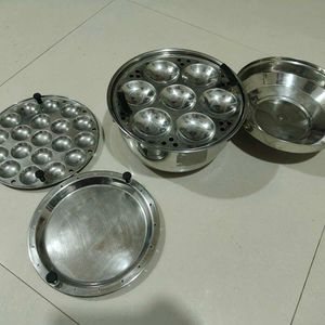 Big Sized Idli Maker With Mini And Steam Plate
