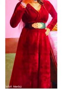 Elegant Velvet Maxi Dress