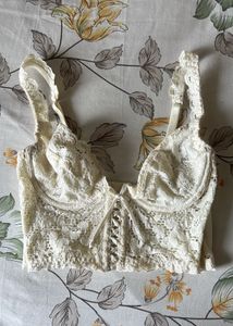 WHITE CORSET TOP 🌩️