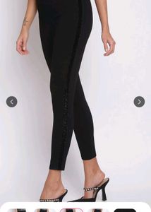 Sparkle black Leggings by Latin Quarters