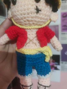 Handmade Luffy Crochet Amigurumi