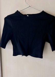 Black Crop Top