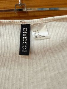 H&amp;M Floral Square Neck Top