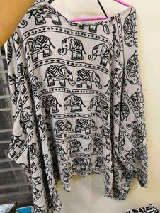 Elephant Print Kimono