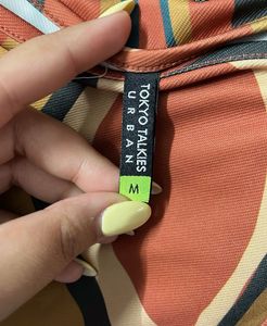 Retro Swirl Print Slip Dress