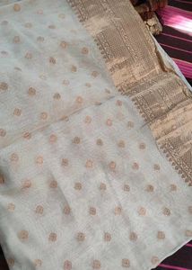 Cream Cotton Saree