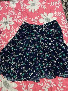 Floral Print Midi Skirt