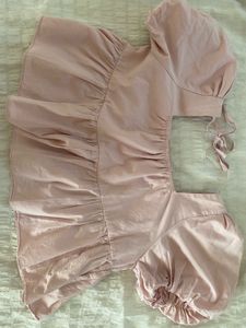Cute Pink Peplum Top