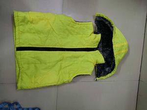Yellow Hooded Vest woolen
