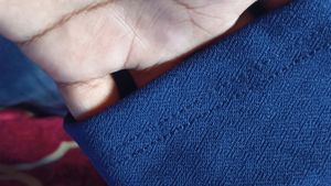 New Nevy Blue Collar T-Shirt Top 🥰