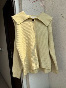 Korean pastel Collar Knit Sweater