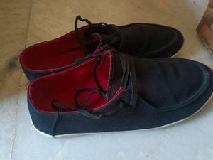 Black Colour Shoes With White Sole .