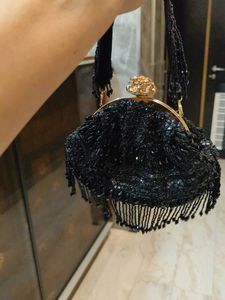 Black Partywear Batua Bag