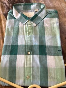 Mufti Green Checkered Shirt