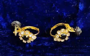 Black Diamond Drop Earrings