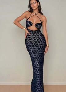 Floral Cutout Maxi Dress
