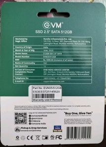 EVM 512GB SATA 2.5 SSD