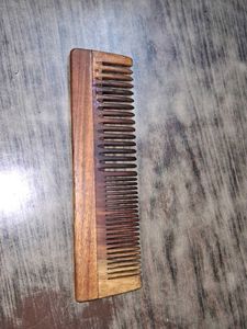 Pink Woolf Natural Wooden Beard &amp; Hair Comb