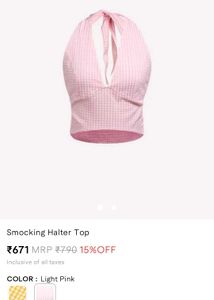 Pink Halter Top