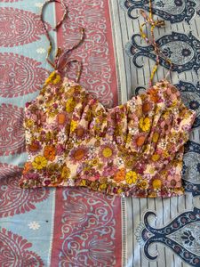 Floral Print Crop Top