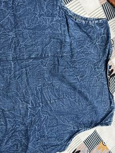 Denim Overcoat Cropped