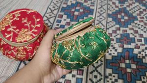 Embroidered Coin Purses - Set of 2