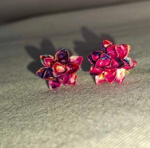 Succulent Stud Earring Set