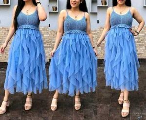 Blue Tulle Dress