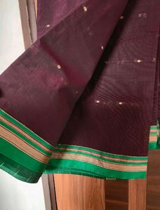 Magenta Cotton Silk Saree (Women)