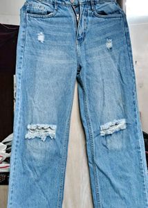 Distressed Denim Jeans