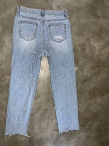 Women’s High-Waist Ripped Distressed Jeans
