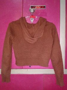 Brown Graphic Print Hoodie