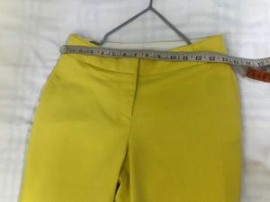 H&amp;M Yellow Trouser Waist 26-28(midrise)