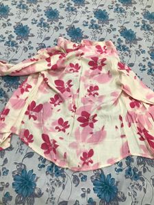 Cute Korean Shirt Pink And White