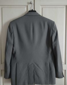 Grey Double-Breasted Blazer