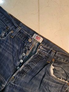Levis Straight Leg Denim Jeans