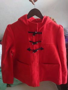 Red Duffle Coat (Size- L)
