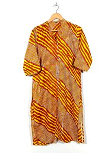 Striped Button-Down Dress